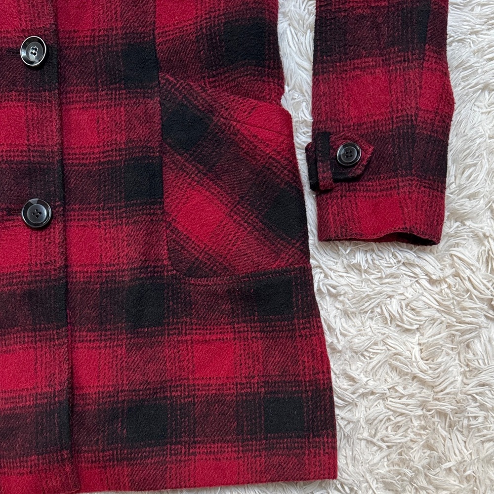 ๐2X HP๐ Weatherproof Plaid Peacoat ๐ Red & Black - Picture 10 of 16